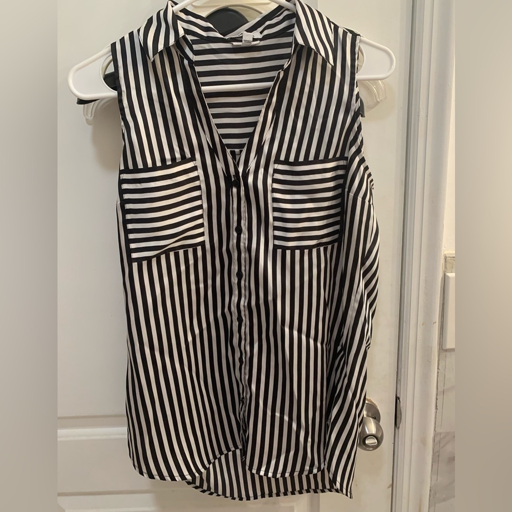 3/$20 Express Portofino Slim Fit Collared Sleeveless Tank